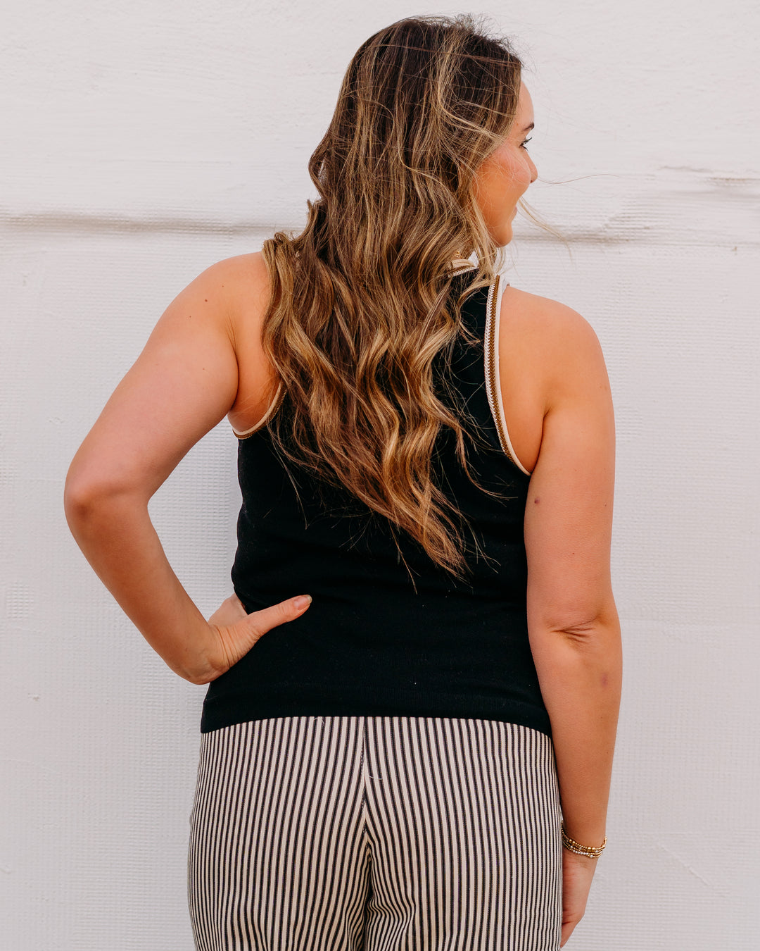 Another Love: Mariah Tank Top in Black