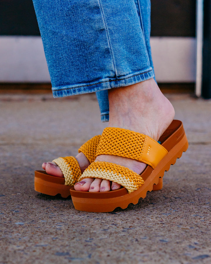 Reef: Cushion Vista Hi in Yellow Duo Braid - The Vogue Boutique