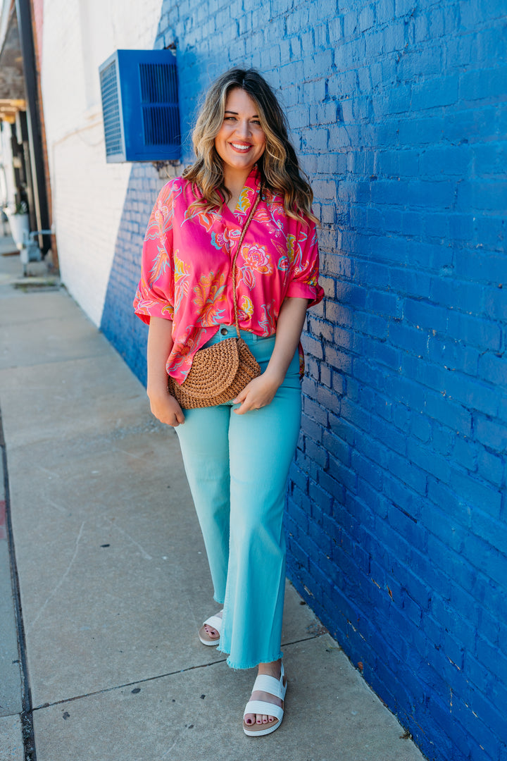 Ivy Jane: Popover Satin Dolman Top 650410