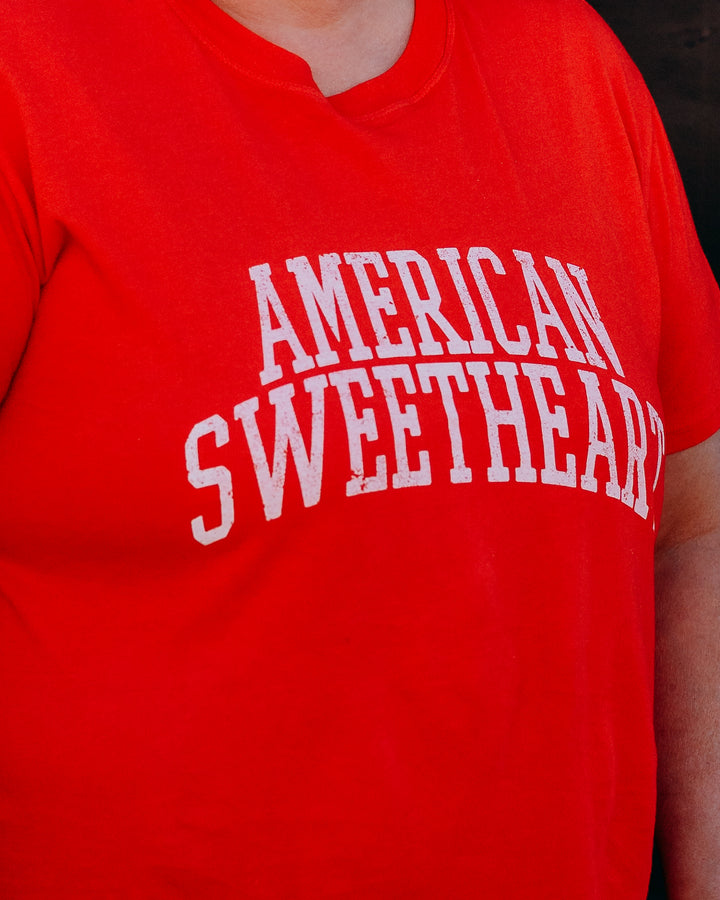 Z Supply: Sweetheart Boyfriend Tee in Lychee