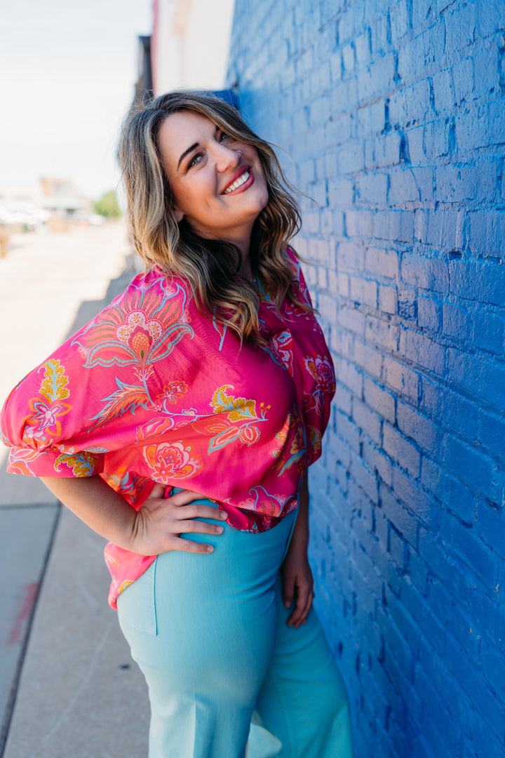 Ivy Jane: Popover Satin Dolman Top 650410