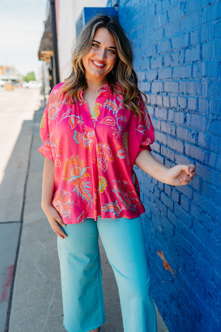 Ivy Jane: Popover Satin Dolman Top 650410
