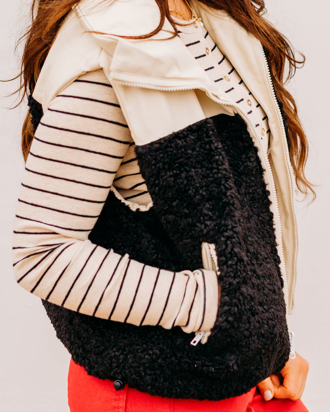 Elan: Reversible White & Black Vest