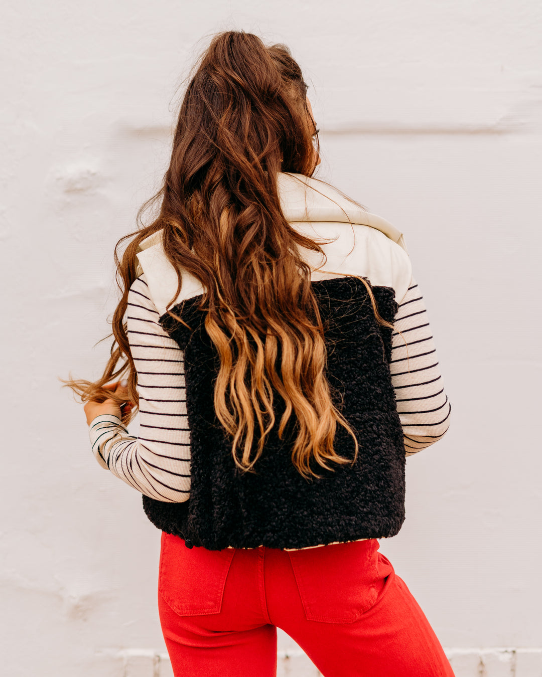 Elan: Reversible White & Black Vest