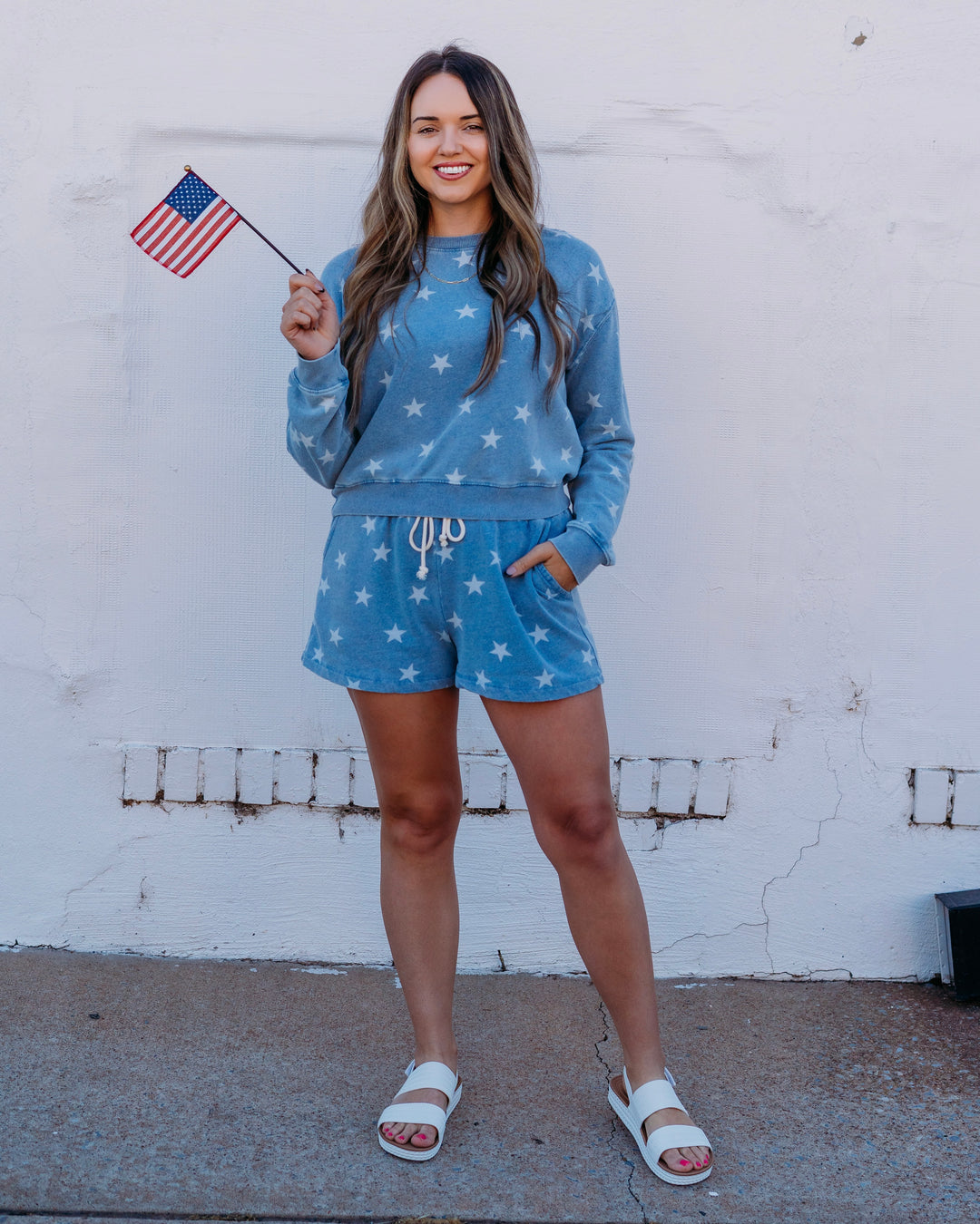 Z Supply: Written In The Stars Short in Ocean Air Indigo