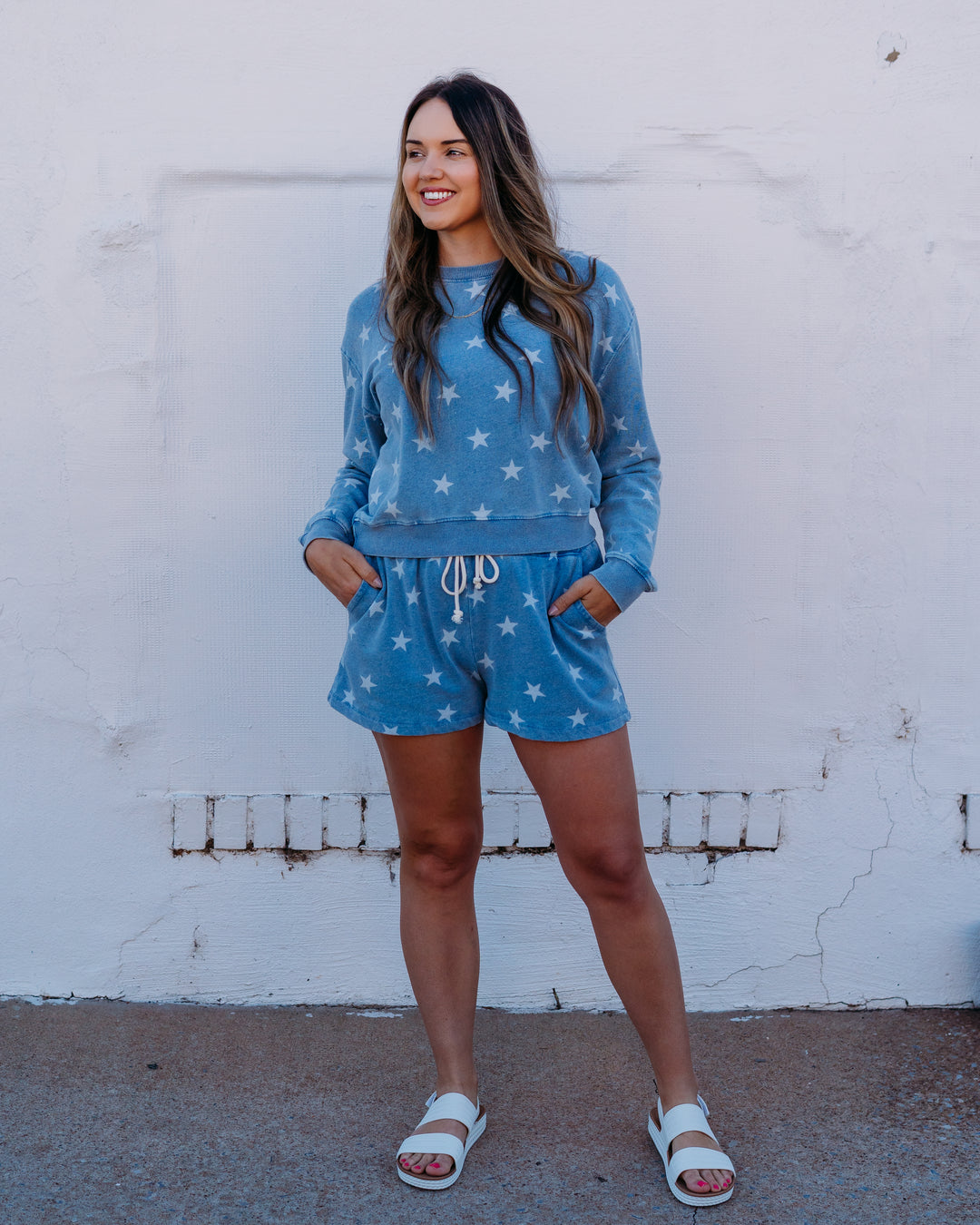 Z Supply: Written In The Stars Short in Ocean Air Indigo