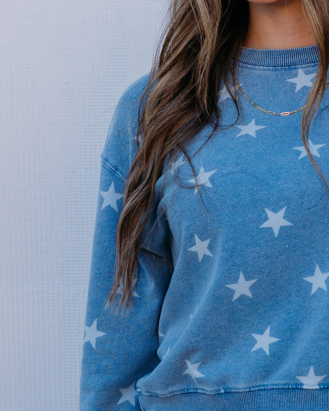 Z Supply: Written Stars Sweatshirt in Ocean Air Indigo