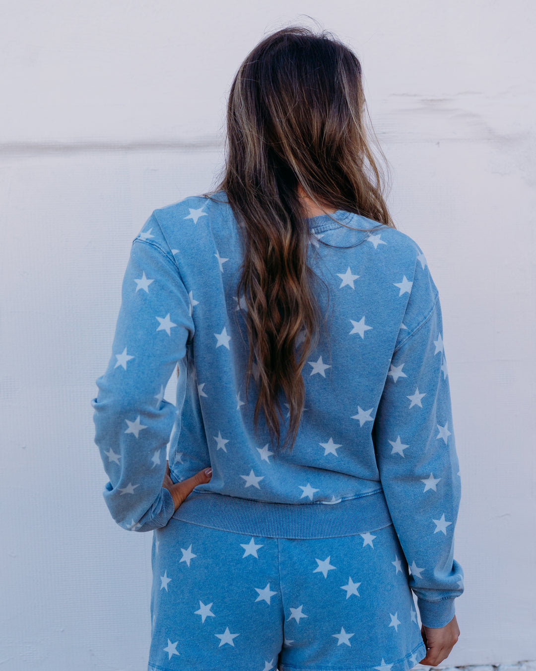 Z Supply: Written Stars Sweatshirt in Ocean Air Indigo