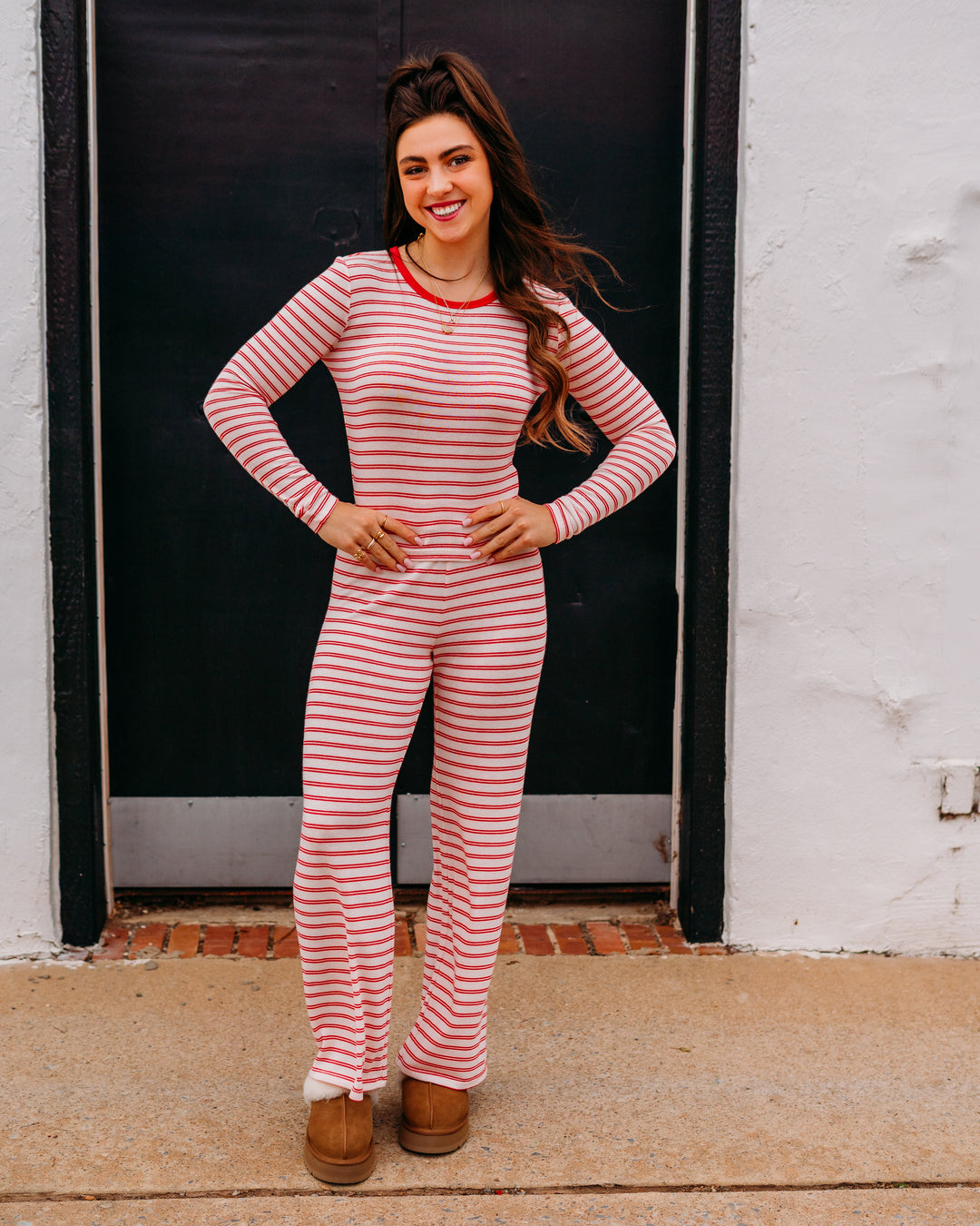 Z Supply: Night In Stripes LS Top in Multi (ZLT261197)