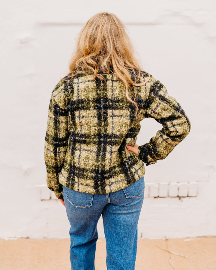 Tribal: Long Sleeve jacket W/ lining in Ivy