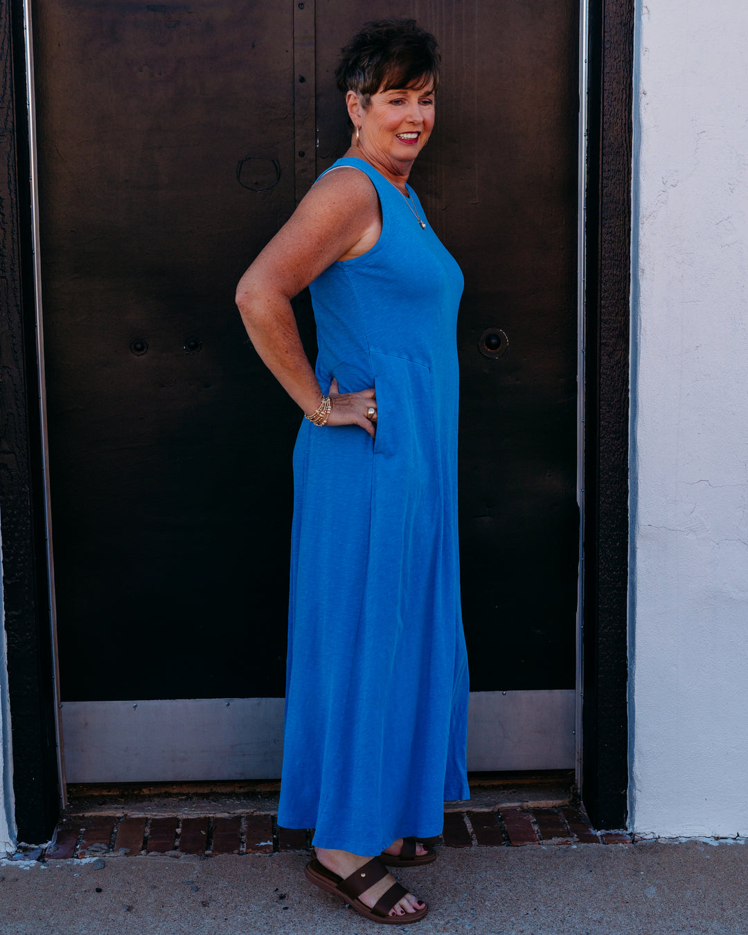 Z Supply: Waters Edge Midi Dress in Marina