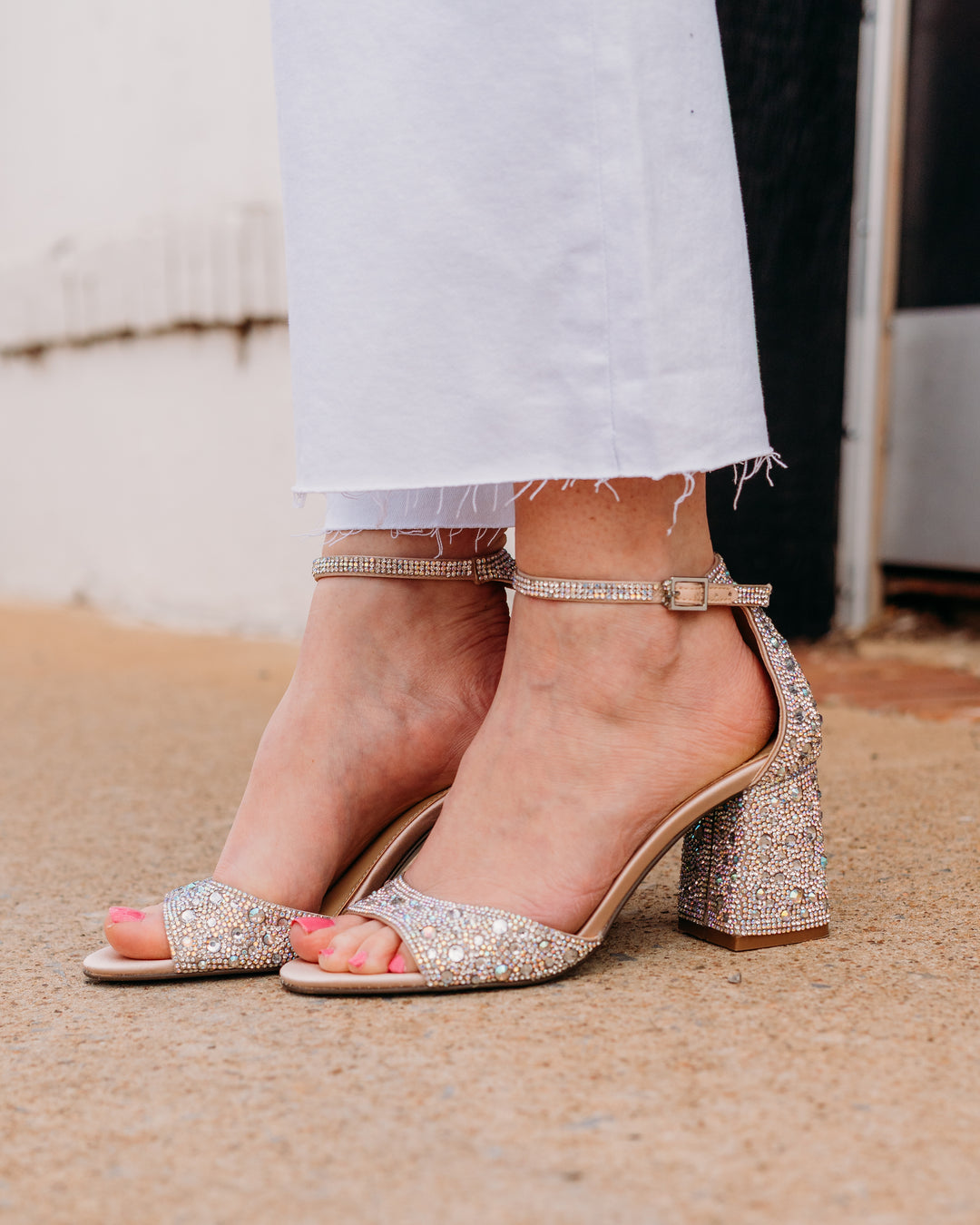 Betsey Johnson: Kami Heels in Rhinestone