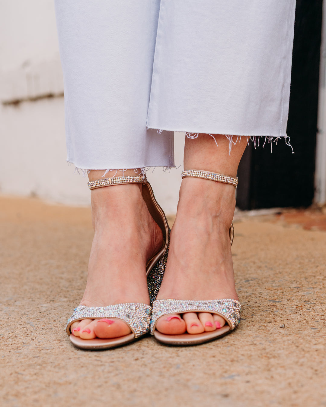 Betsey Johnson: Kami Heels in Rhinestone