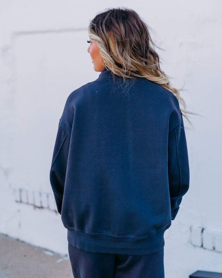 Billabong: The Avery Fleece Zip Sweatshirt in Blasted Blue