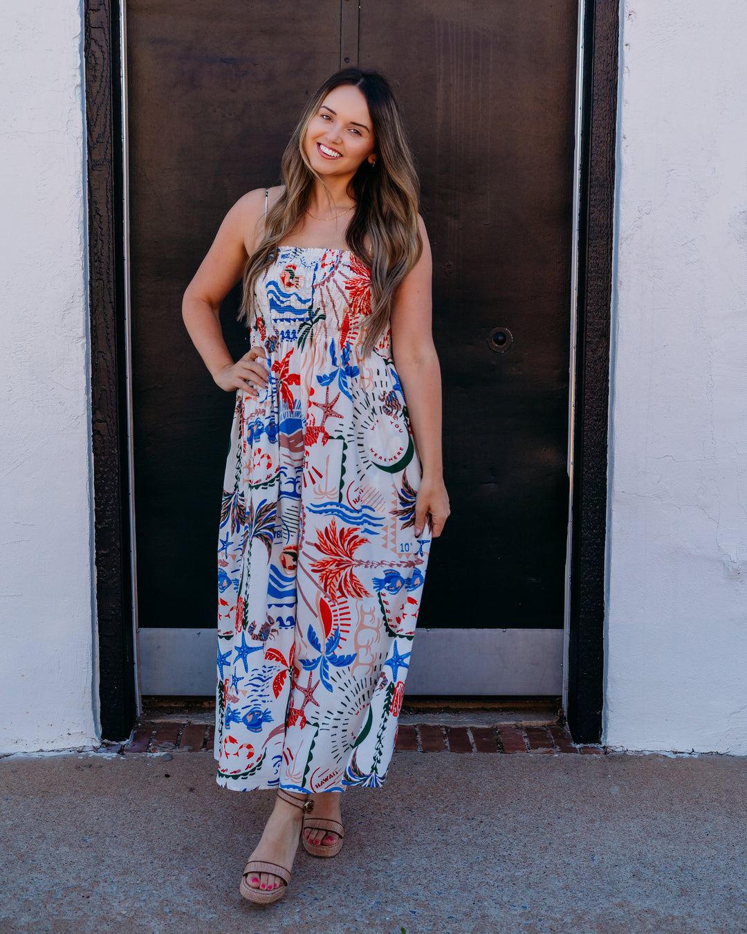 Z Supply: Cornelia Getaway Midi Dress in Multi