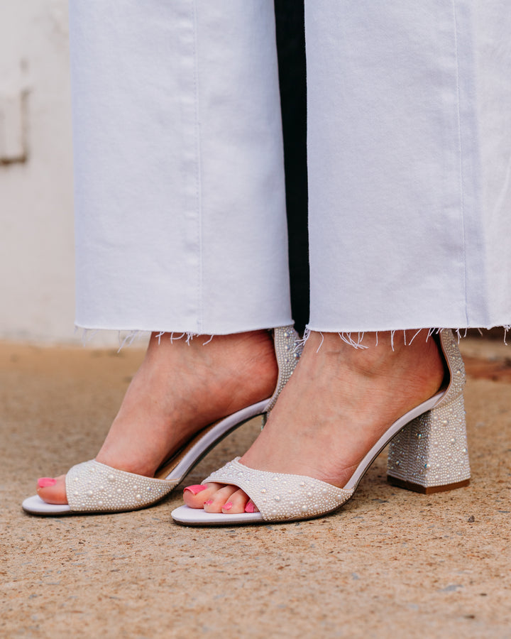 Betsey Johnson: Kami Heels in Pearl - The Vogue Boutique