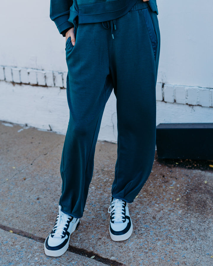 Tribal: Jogger With Hem Pleats & Pockets in Silverpine