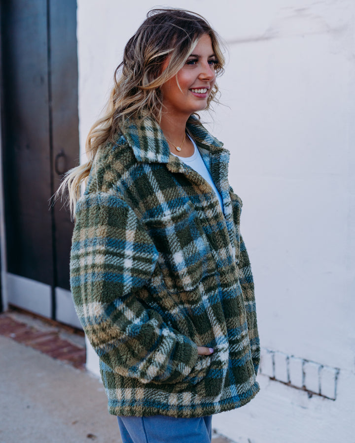 Billabong: Sundown Sherpa Shacket in Carnation