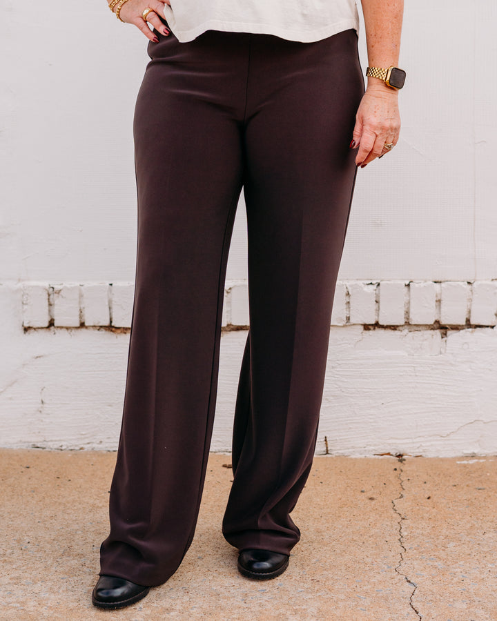 Joseph Ribkoff: Classic Wide-Leg Pant in Mocha (153088F25)