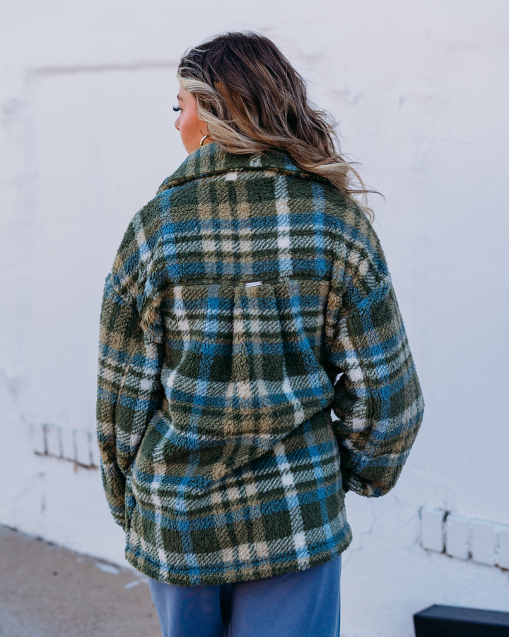 Billabong: Sundown Sherpa Shacket in Carnation