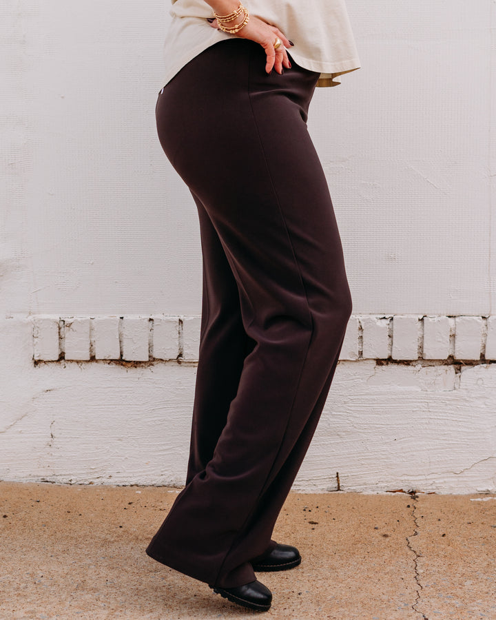 Joseph Ribkoff: Classic Wide-Leg Pant in Mocha (153088F25)