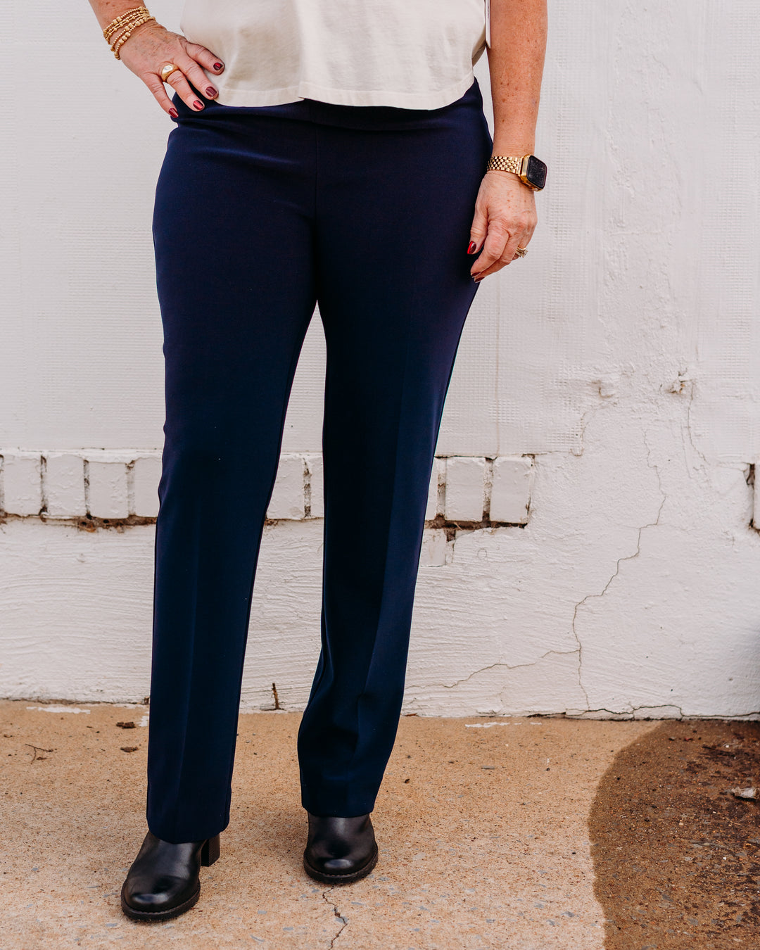 Joseph Ribkoff: Basic Navy Pant 143105 - The Vogue Boutique