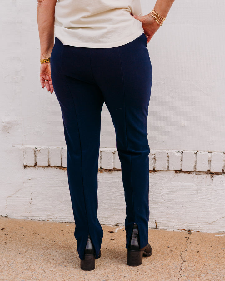 Joseph Ribkoff: Basic Navy Pant 143105 - The Vogue Boutique