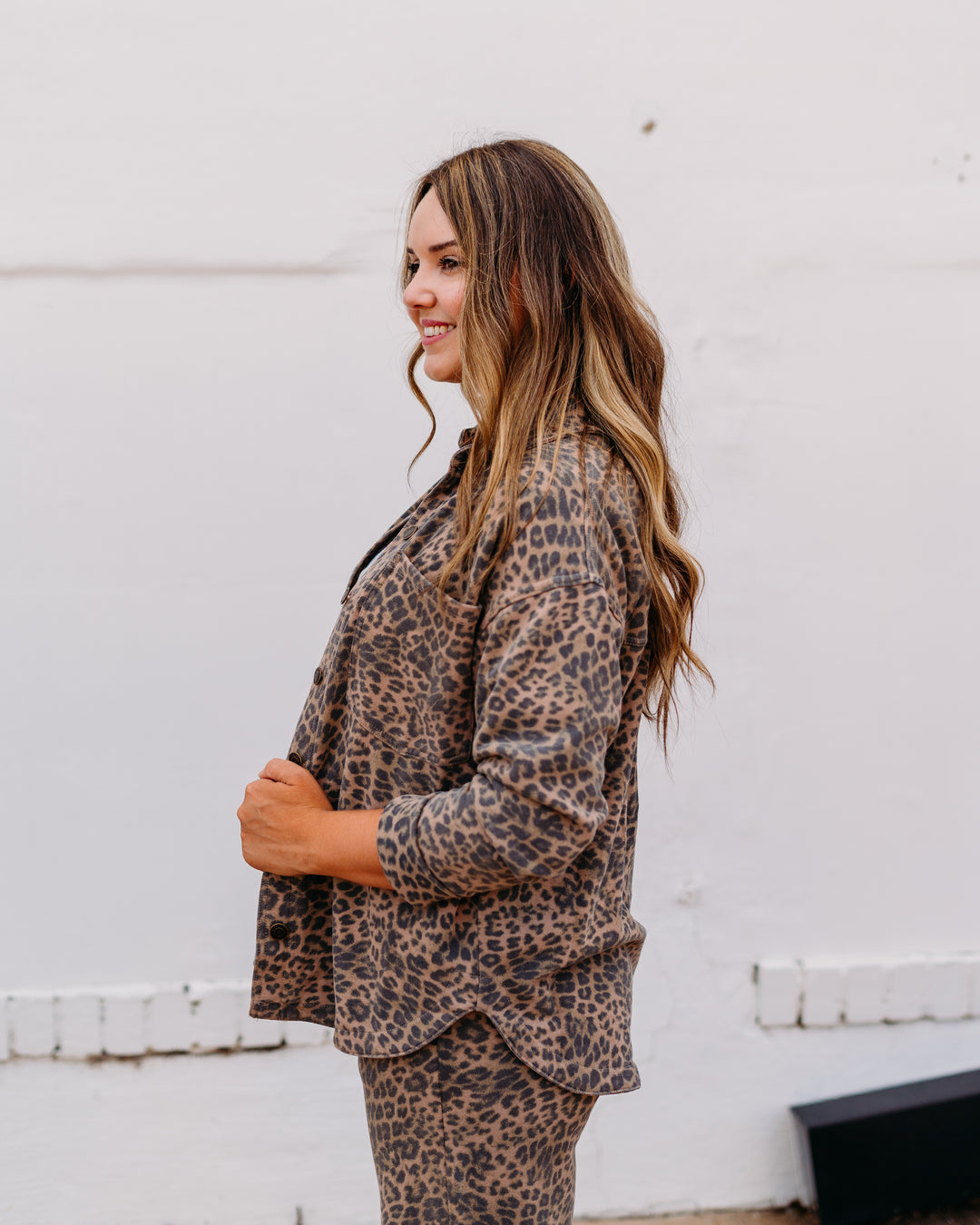 Z Supply: All Day Leopard Jacket in Desert Tan