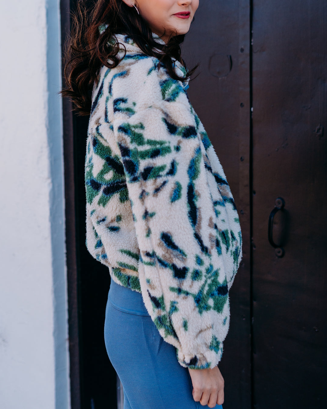 Billabong: Barra Fleece Half Zip in White Cap