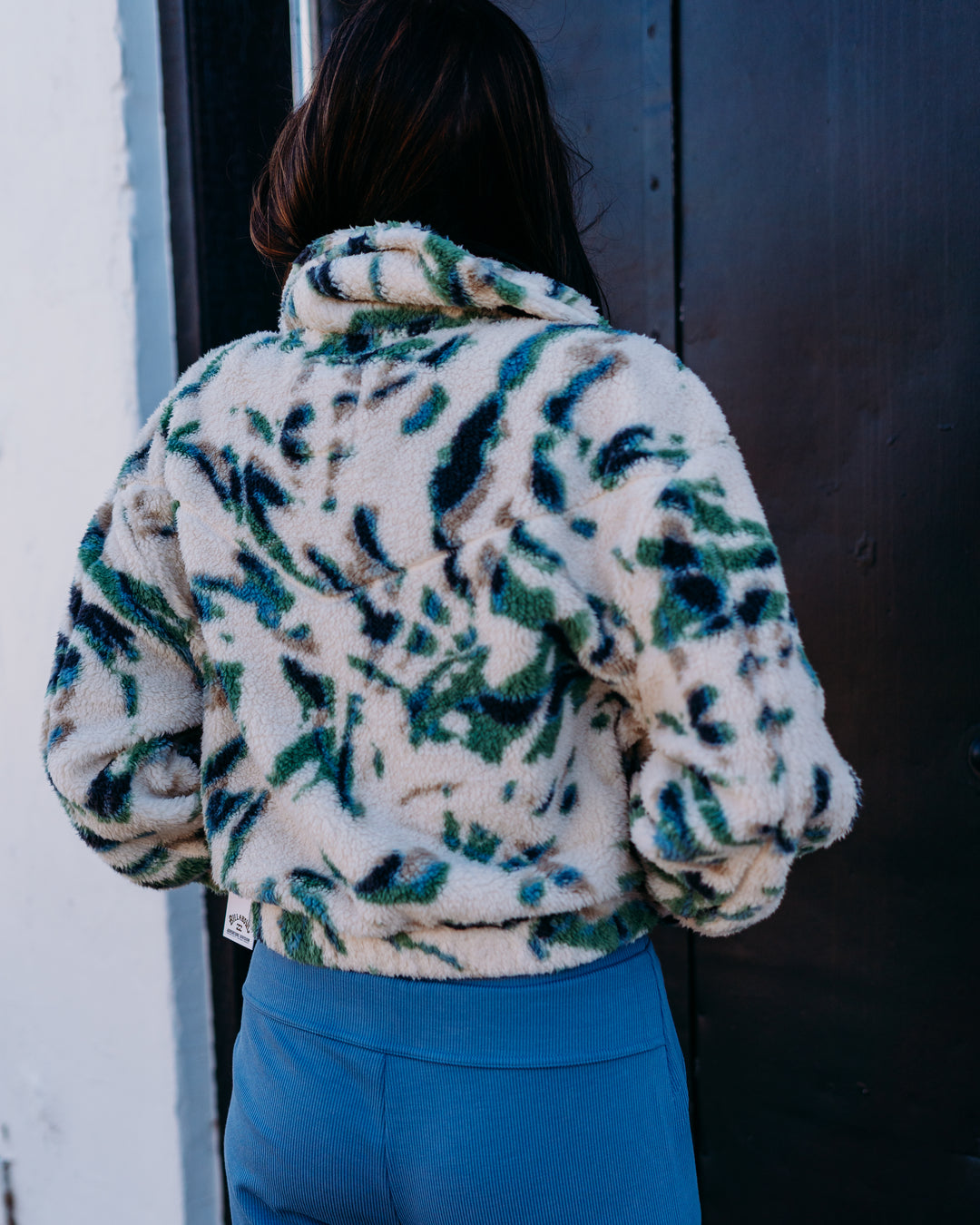 Billabong: Barra Fleece Half Zip in White Cap