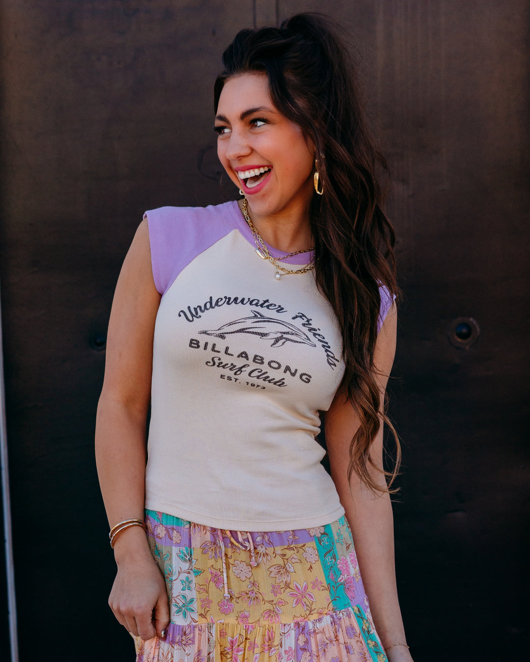 Billabong: Horizon Ss Raglan in Vintage Violet (BL000216W)