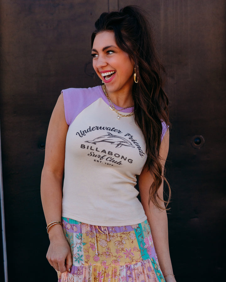Billabong: Horizon Ss Raglan in Vintage Violet (BL000216W)