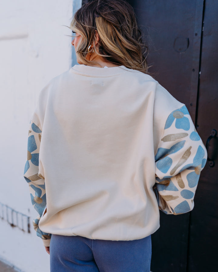 Billabong: Atlas Tide Kendal Crew Sweatshirt in White Cap