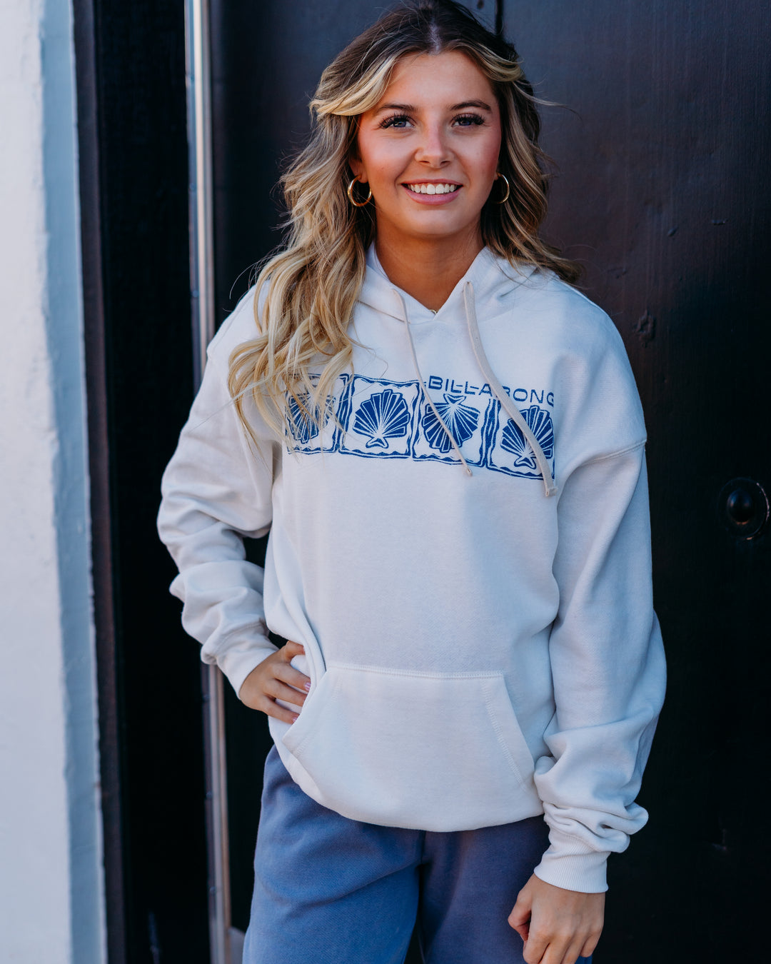 Billabong: Where The Sun Sets Hoodie in Stencil Wash