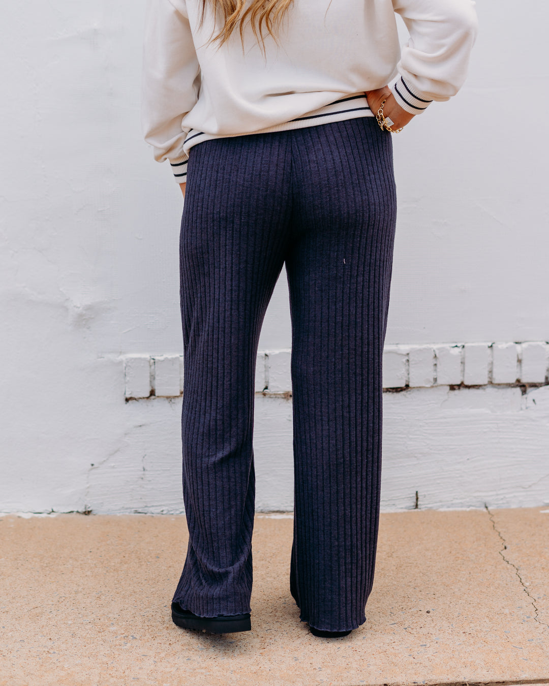 Z Supply: Dawn Smocked Rib Pant in Black Pant ZLP253824