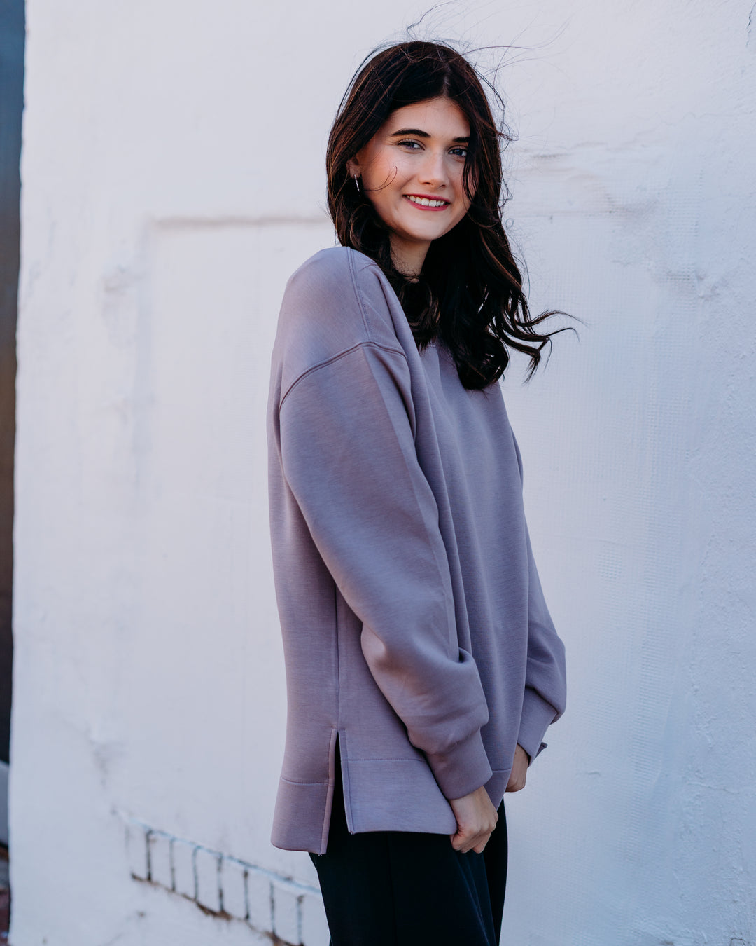 Spanks:AirEssentials Crewneck Tunic in Coastal Fog