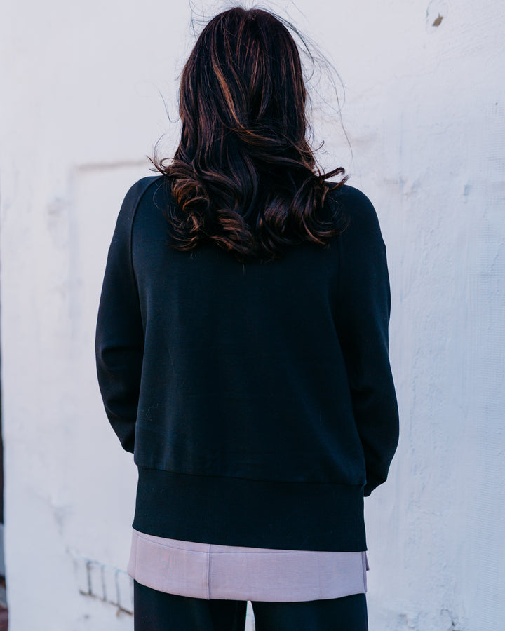 Varley: Roxbury Zip Through in Black (VAR01572)