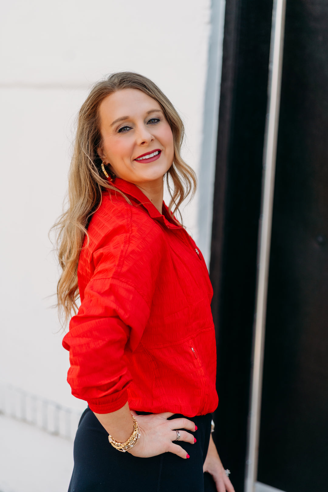 Spanx: Active Run Jacket in Spanx Red 51012R