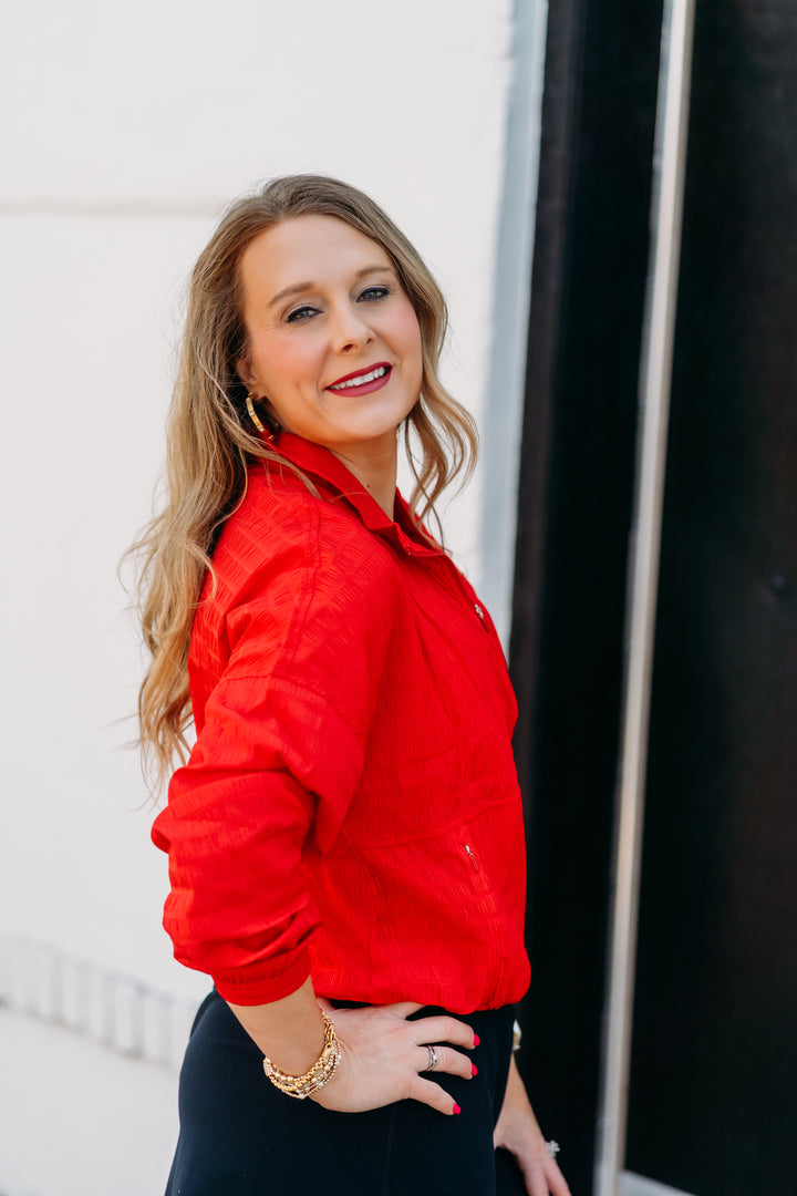 Spanx: Active Run Jacket in Spanx Red 51012R