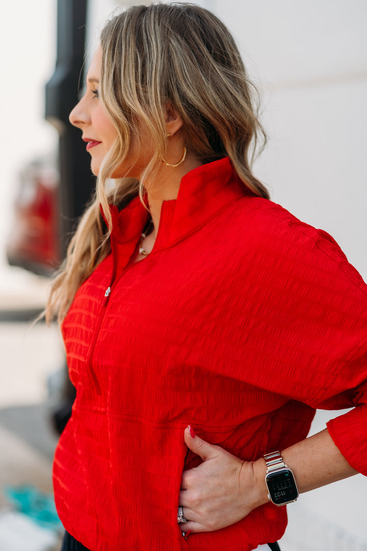 Spanx: Active Run Jacket in Spanx Red 51012R