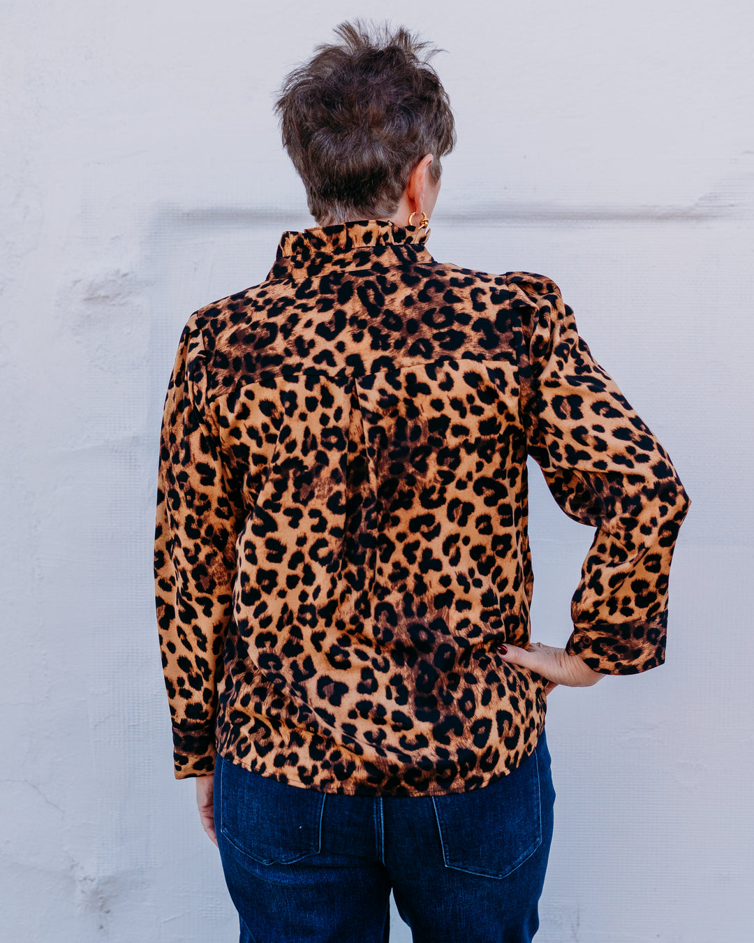 Jodifl: Blouse in Red/Animal