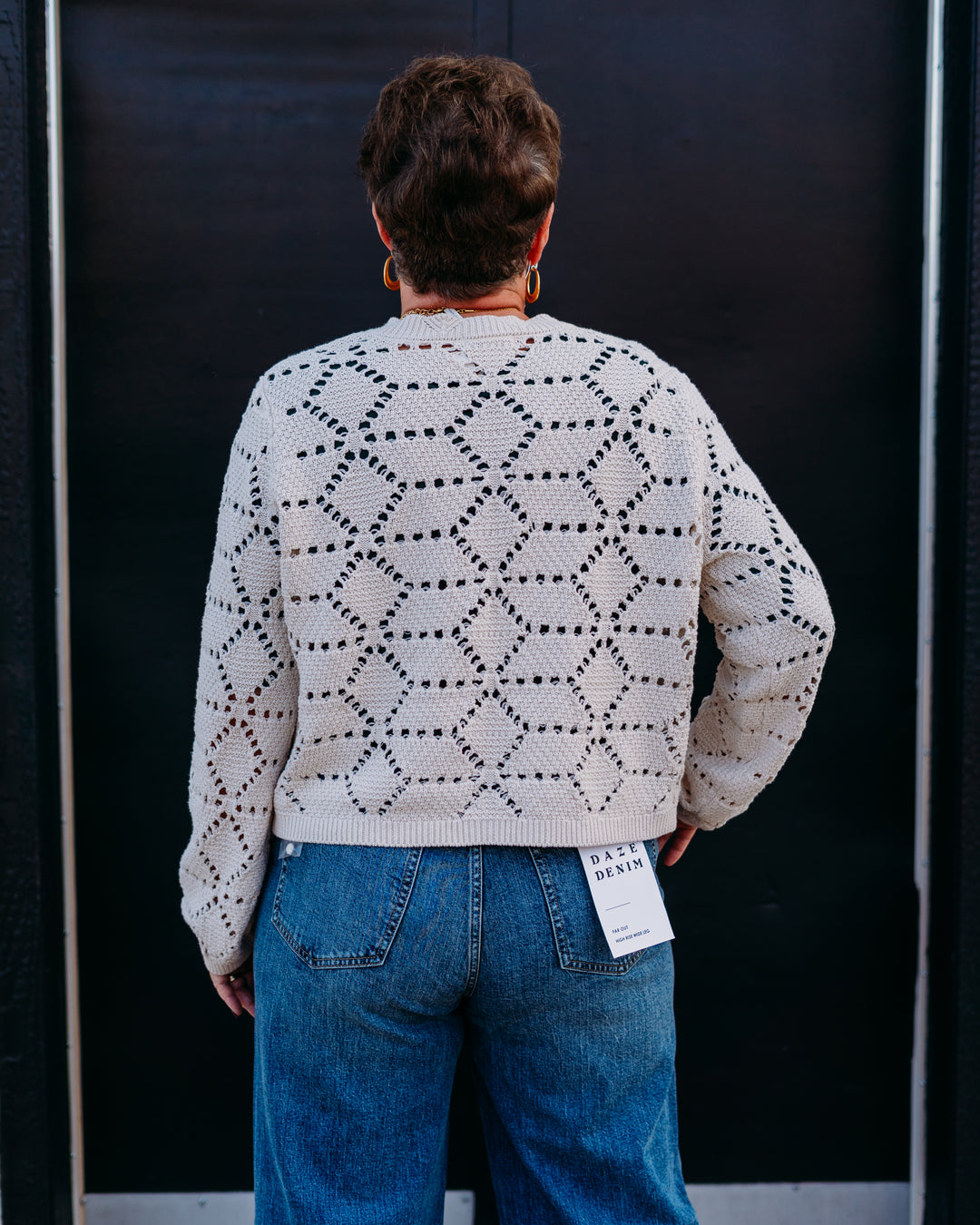 Z Supply: Rosalyn Sweater Cardigan in Crystal