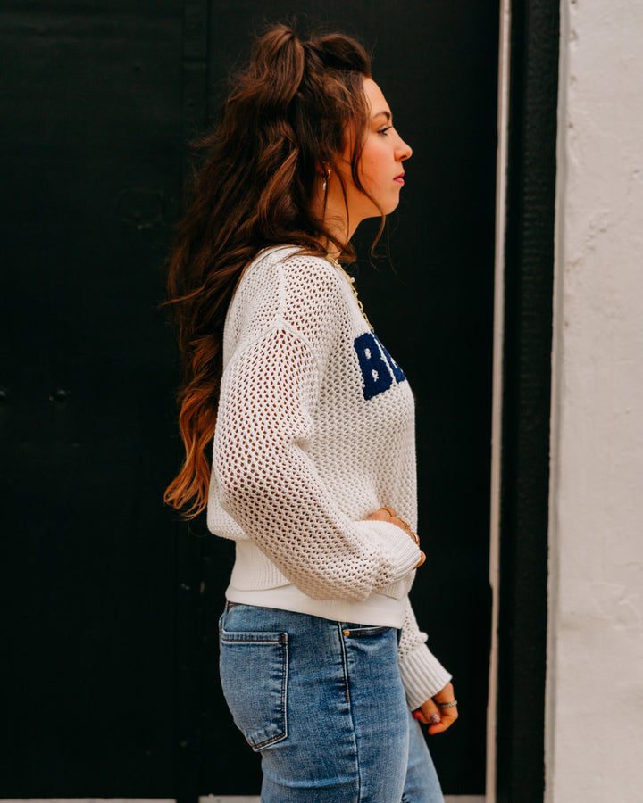 Z Supply: Open Beach Sweater in White
