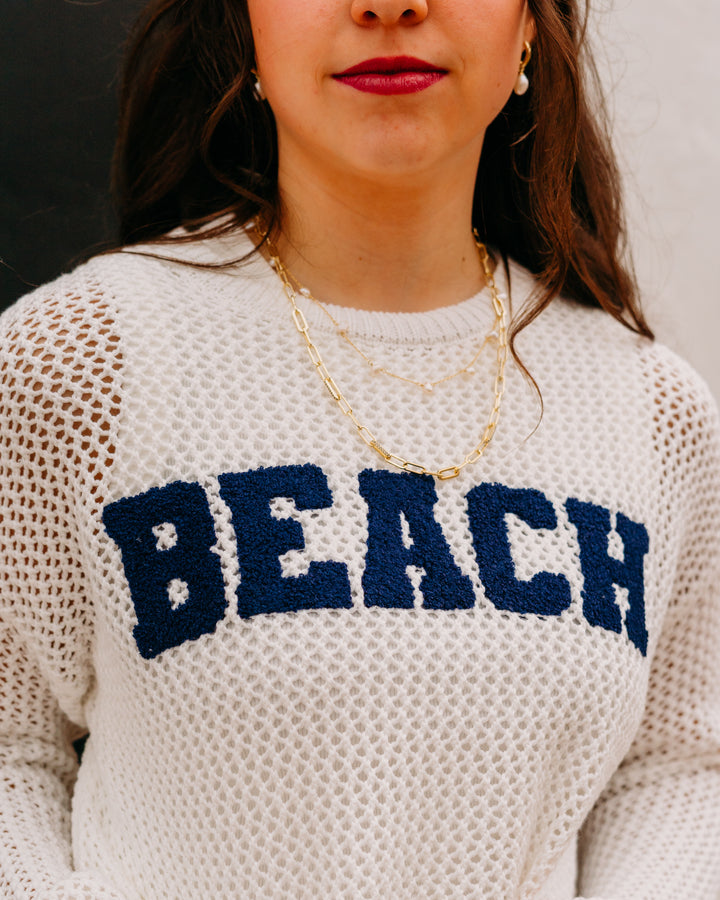 Z Supply: Open Beach Sweater in White