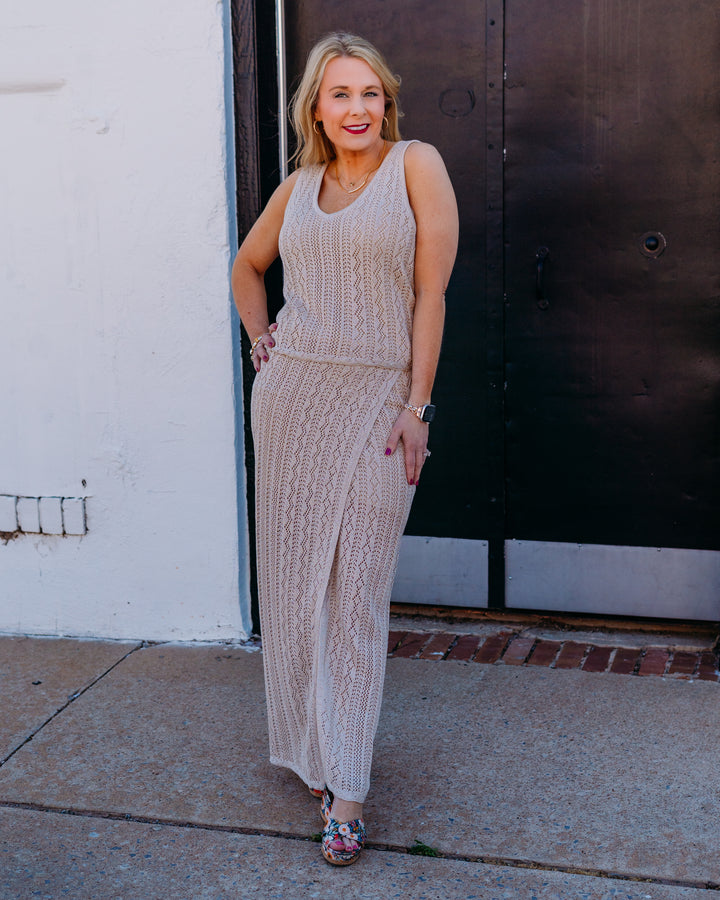 Z Supply: Glimmer Sweater Tank in Gold Metallic (ZW262727) - The Vogue Boutique