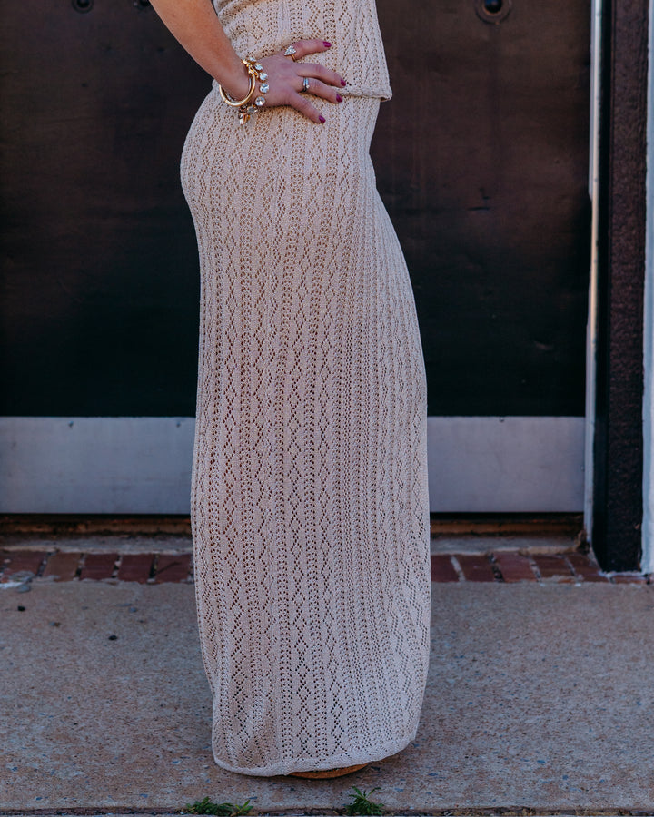 Z Supply: Glimmer Midi Skirt in Gold Metallic (ZK262728) - The Vogue Boutique