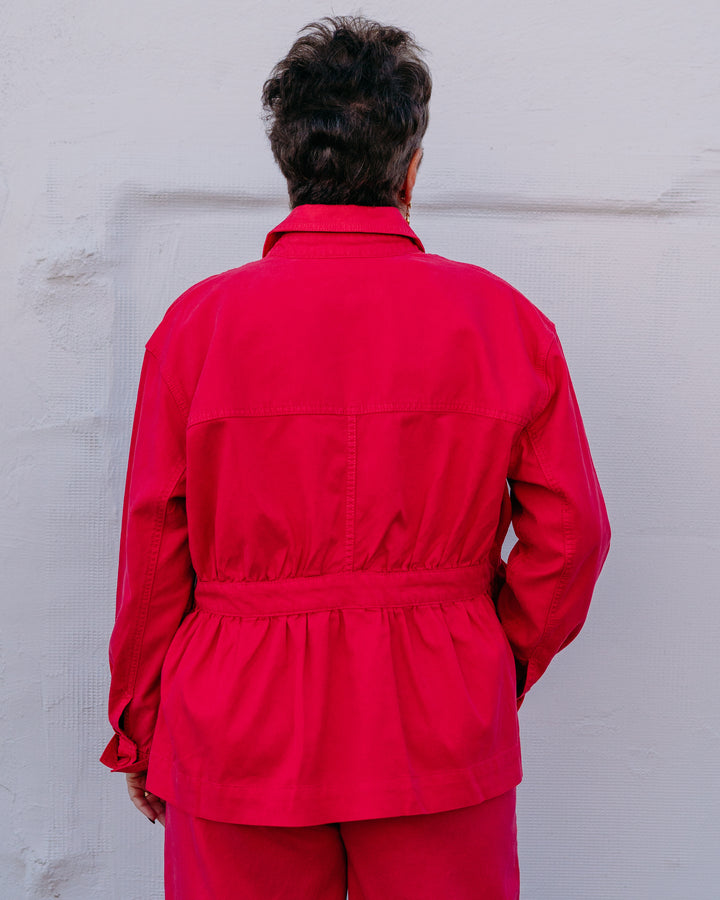 Liverpool: Relaxed Shacket in Diva Pink - The Vogue Boutique