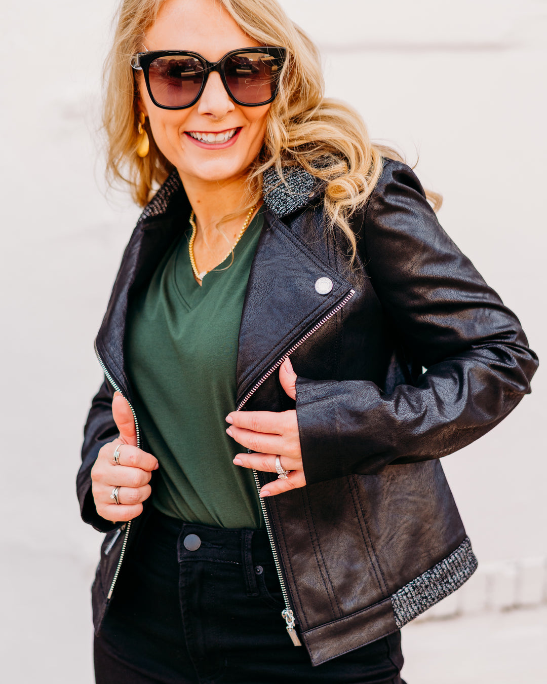 Joseph Ribkoff: Foiled Faux Suede Fitted Jacket (253978)
