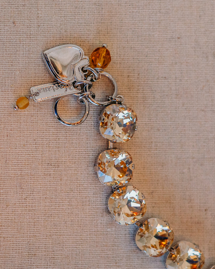 Mariana: Clear Large Stone Bracelet - B-4326/2-216216-RO