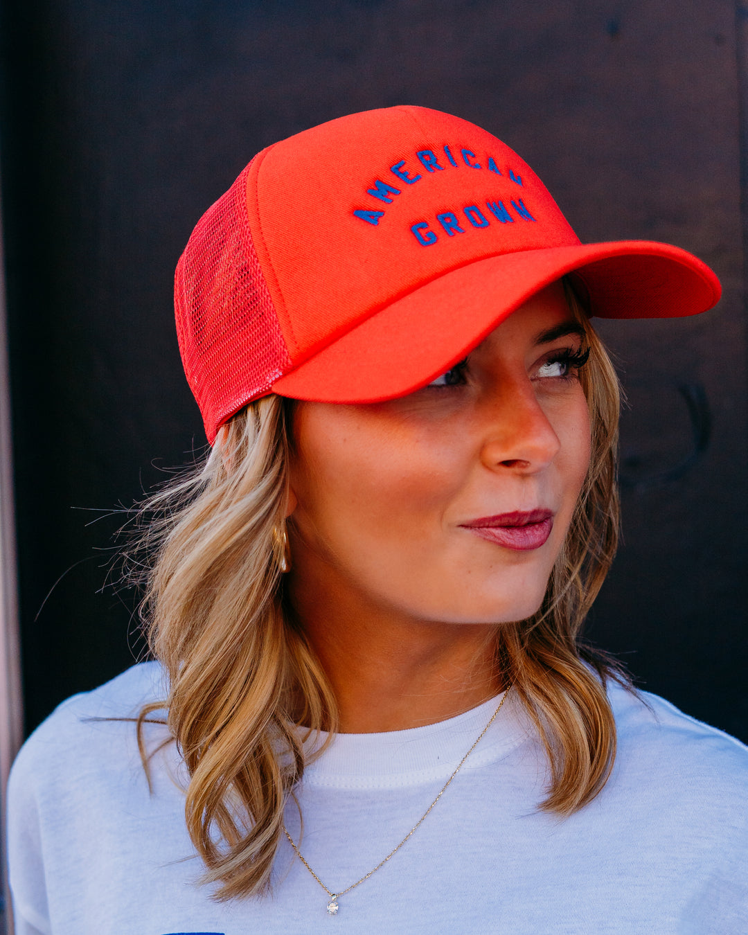 Z Supply: American Grown Trucker Hat in Lychee